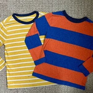 Primary long sleeved striped shirts, bundle of 2, sz 4-5
